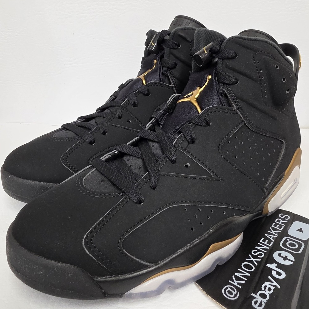 Nike Air Jordan 6 Retro DMP Defining Moment Black Gold CT4954-007 Men's Size 9.5